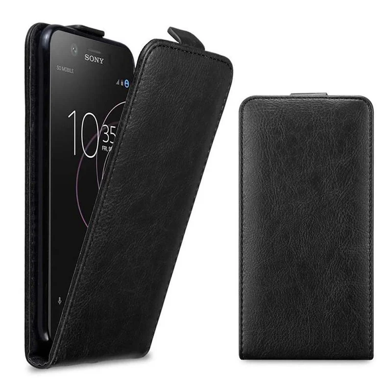 Cadorabo Hülle kompatibel mit Sony Xperia XZ1 COMPACT Schutzhülle im Flip Design mit Magnetverschluss