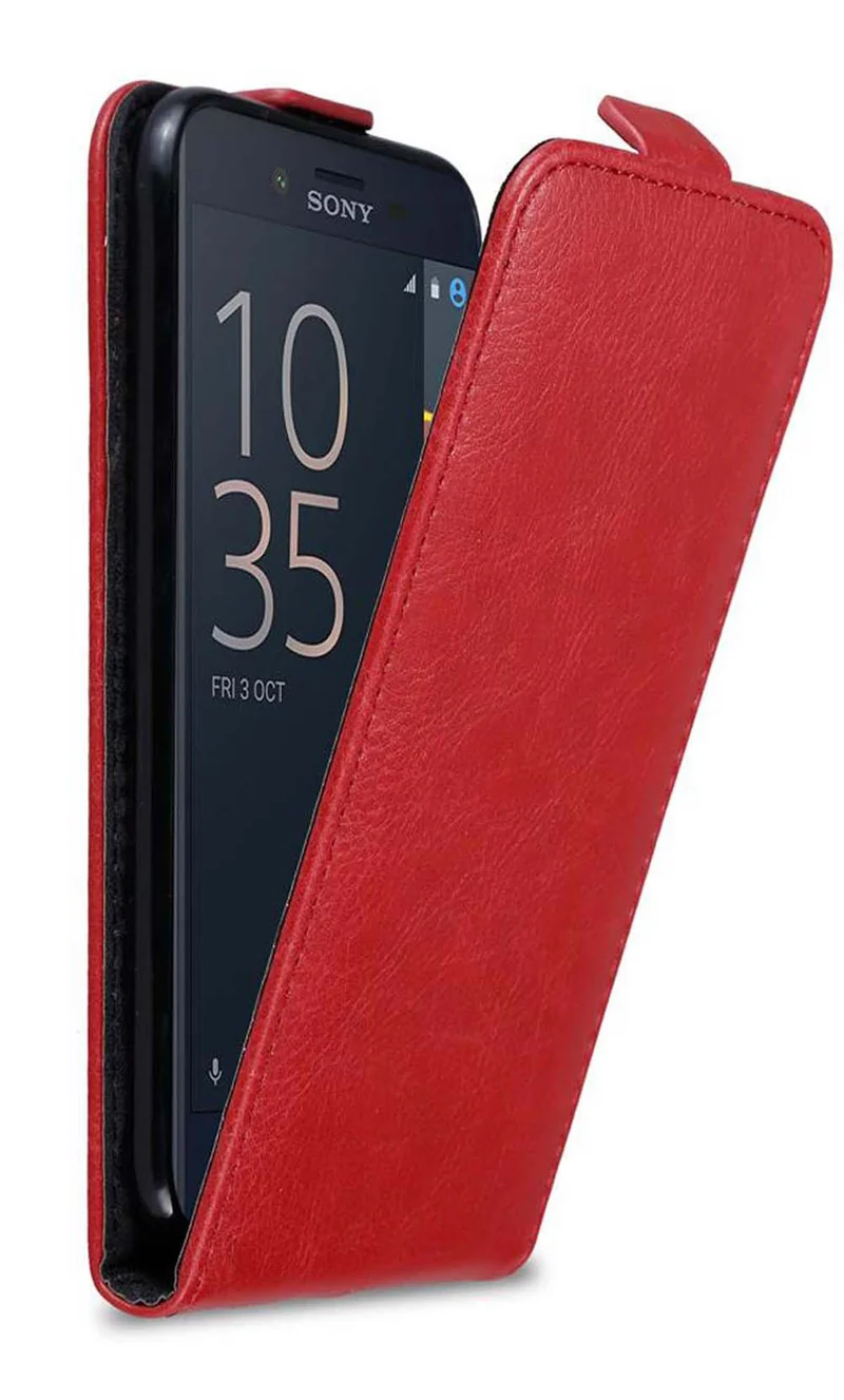 Cadorabo Hülle kompatibel mit Sony Xperia X COMPACT Schutzhülle im Flip Design mit Magnetverschluss