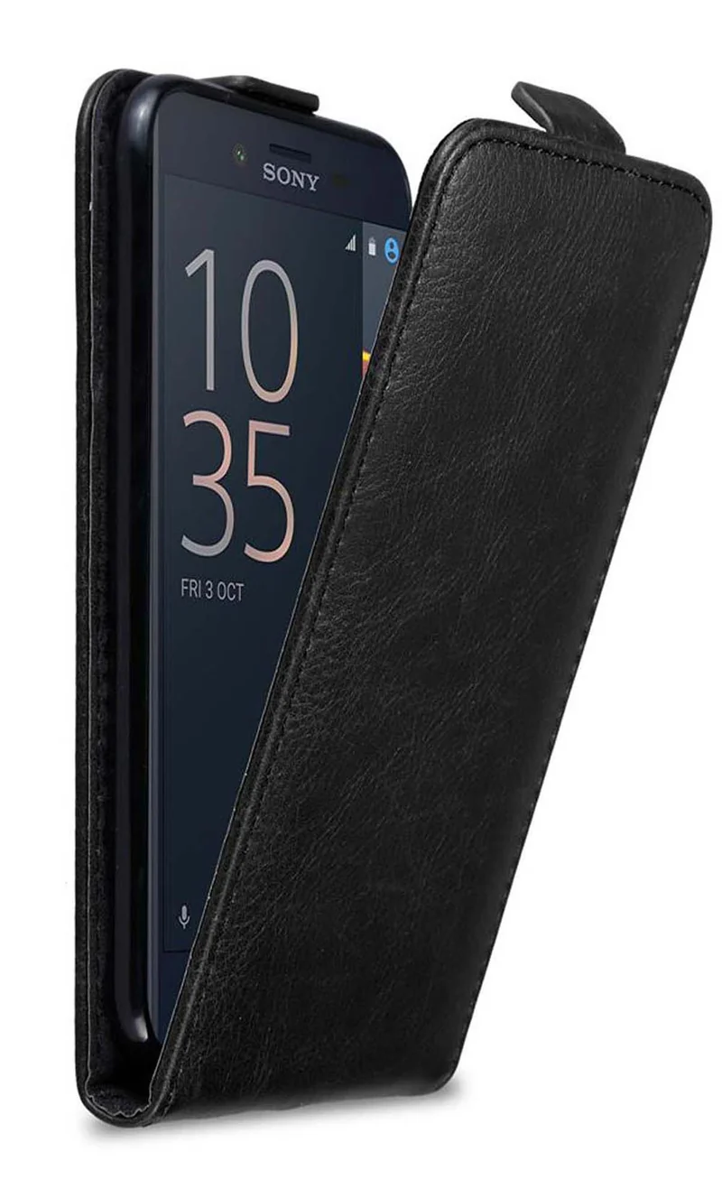 Cadorabo Hülle kompatibel mit Sony Xperia X COMPACT Schutzhülle im Flip Design mit Magnetverschluss