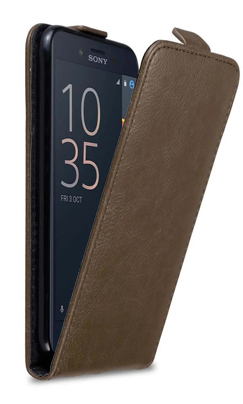 Cadorabo Hülle kompatibel mit Sony Xperia X COMPACT Schutzhülle im Flip Design mit Magnetverschluss