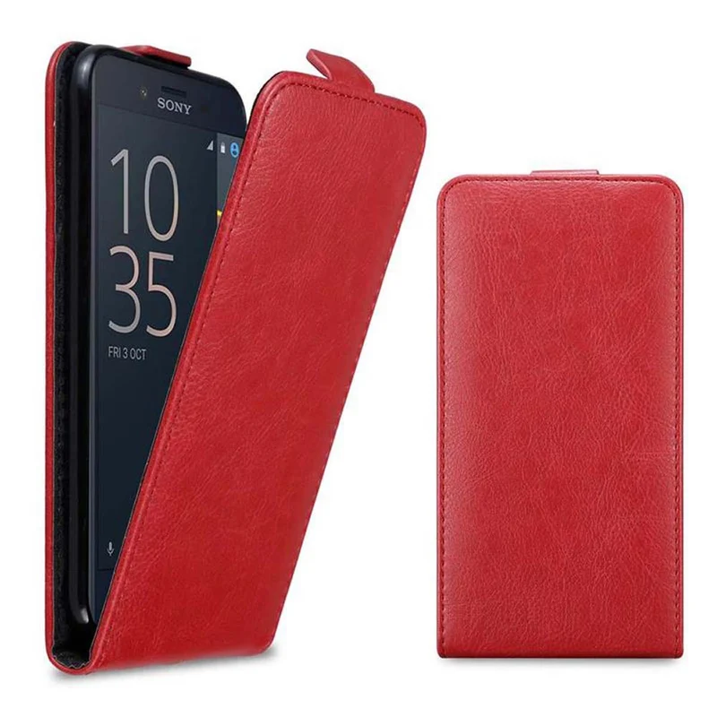 Cadorabo Hülle kompatibel mit Sony Xperia X COMPACT Schutzhülle im Flip Design mit Magnetverschluss