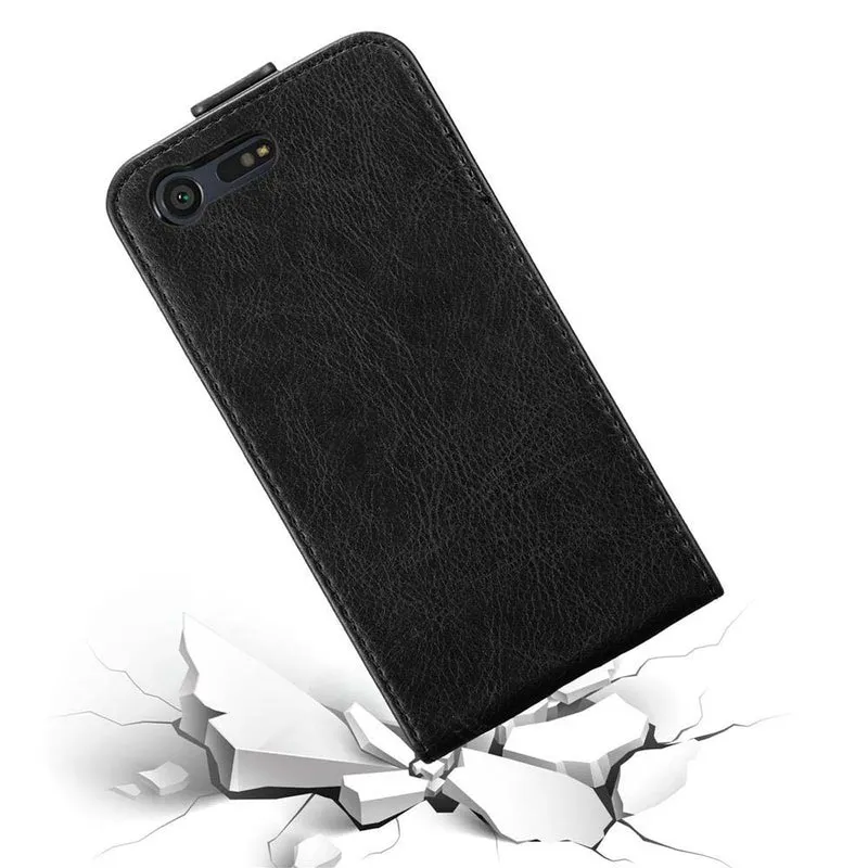 Cadorabo Hülle kompatibel mit Sony Xperia X COMPACT Schutzhülle im Flip Design mit Magnetverschluss