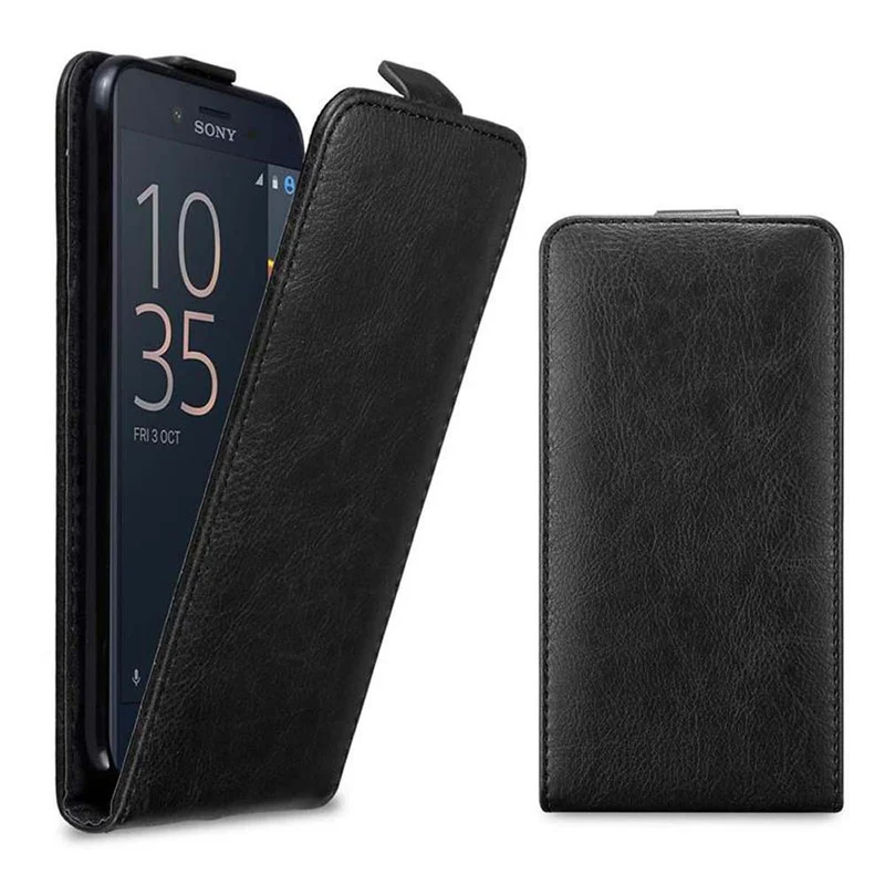 Cadorabo Hülle kompatibel mit Sony Xperia X COMPACT Schutzhülle im Flip Design mit Magnetverschluss