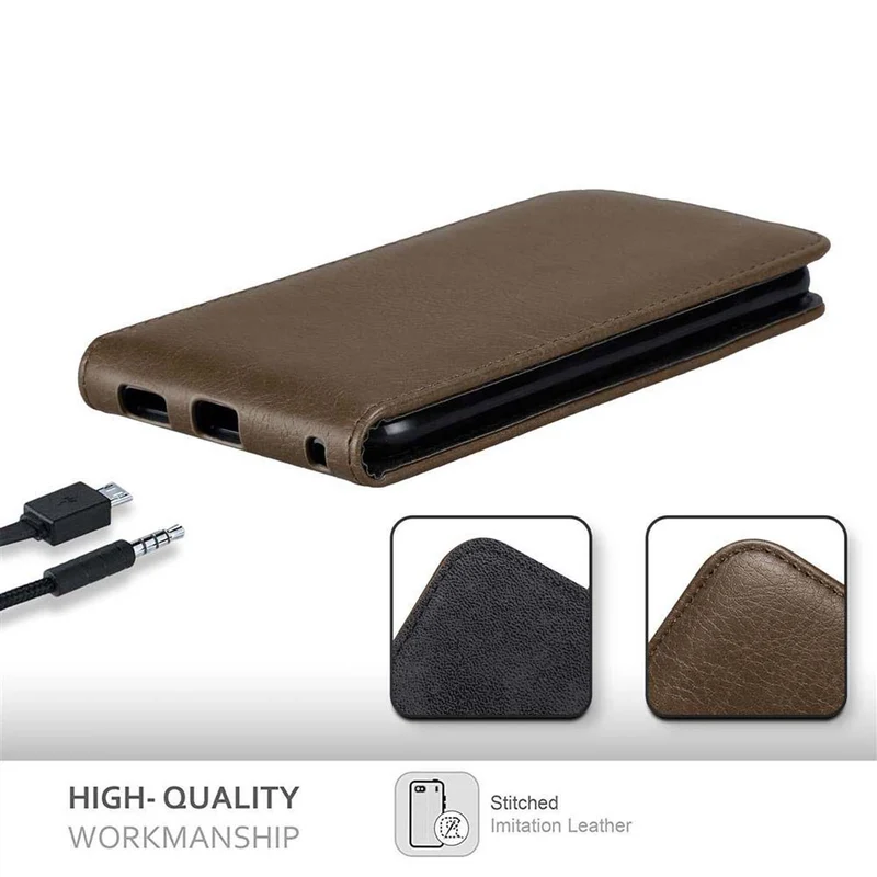 Cadorabo Hülle kompatibel mit Sony Xperia XA ULTRA Schutzhülle im Flip Design mit Magnetverschluss