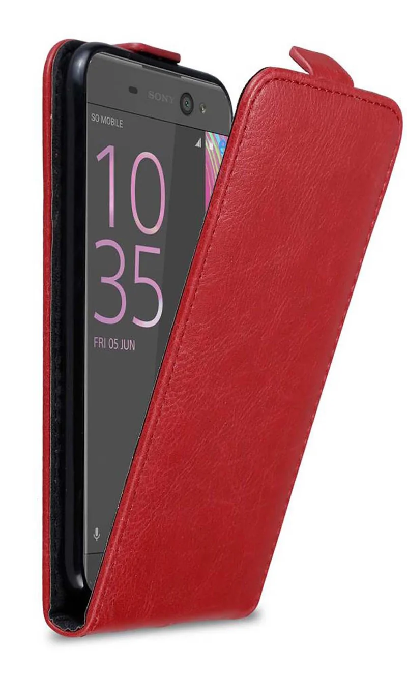 Cadorabo Hülle kompatibel mit Sony Xperia XA Schutzhülle im Flip Design mit Magnetverschluss