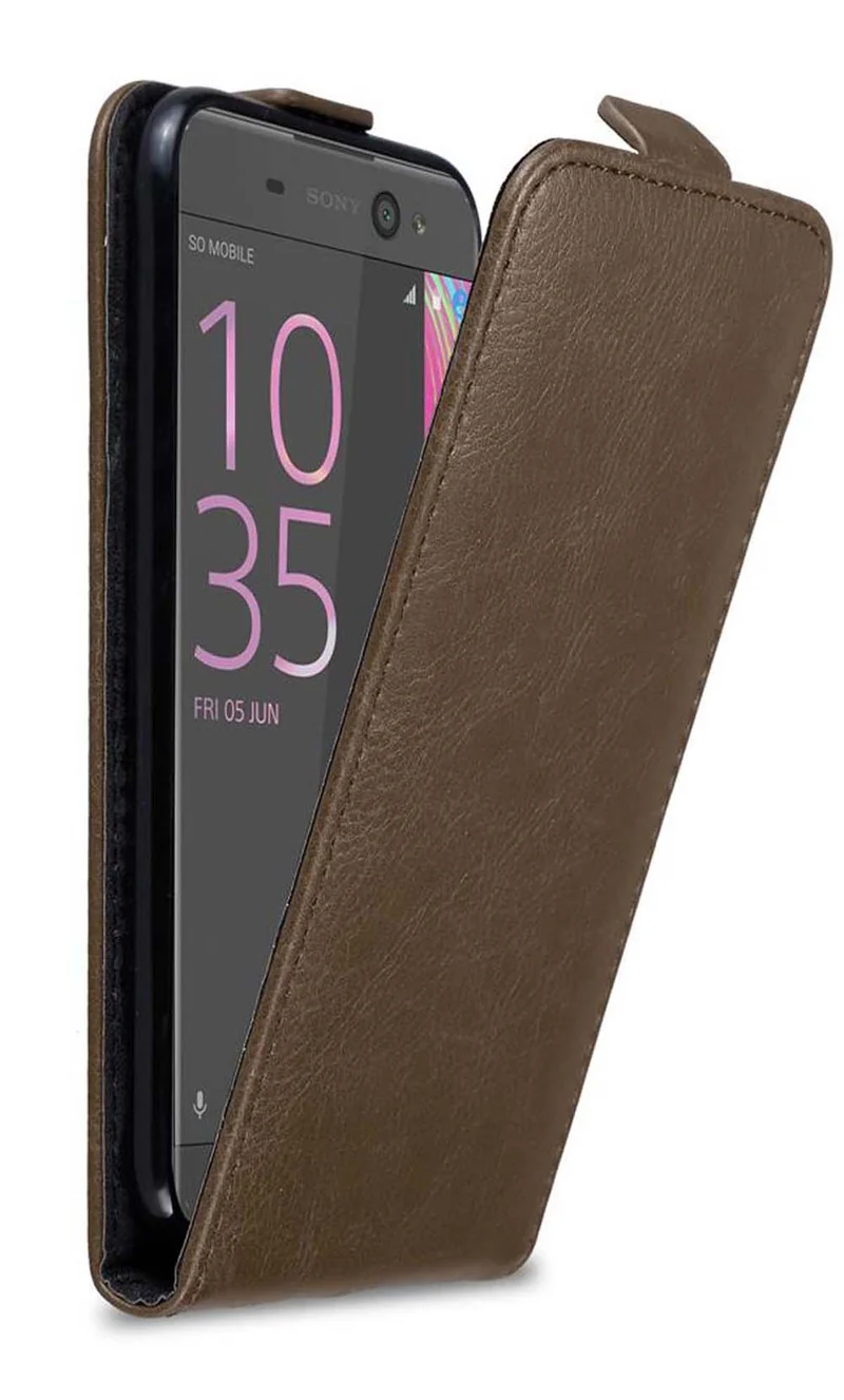 Cadorabo Hülle kompatibel mit Sony Xperia XA Schutzhülle im Flip Design mit Magnetverschluss