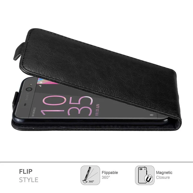 Cadorabo Hülle kompatibel mit Sony Xperia XA Schutzhülle im Flip Design mit Magnetverschluss