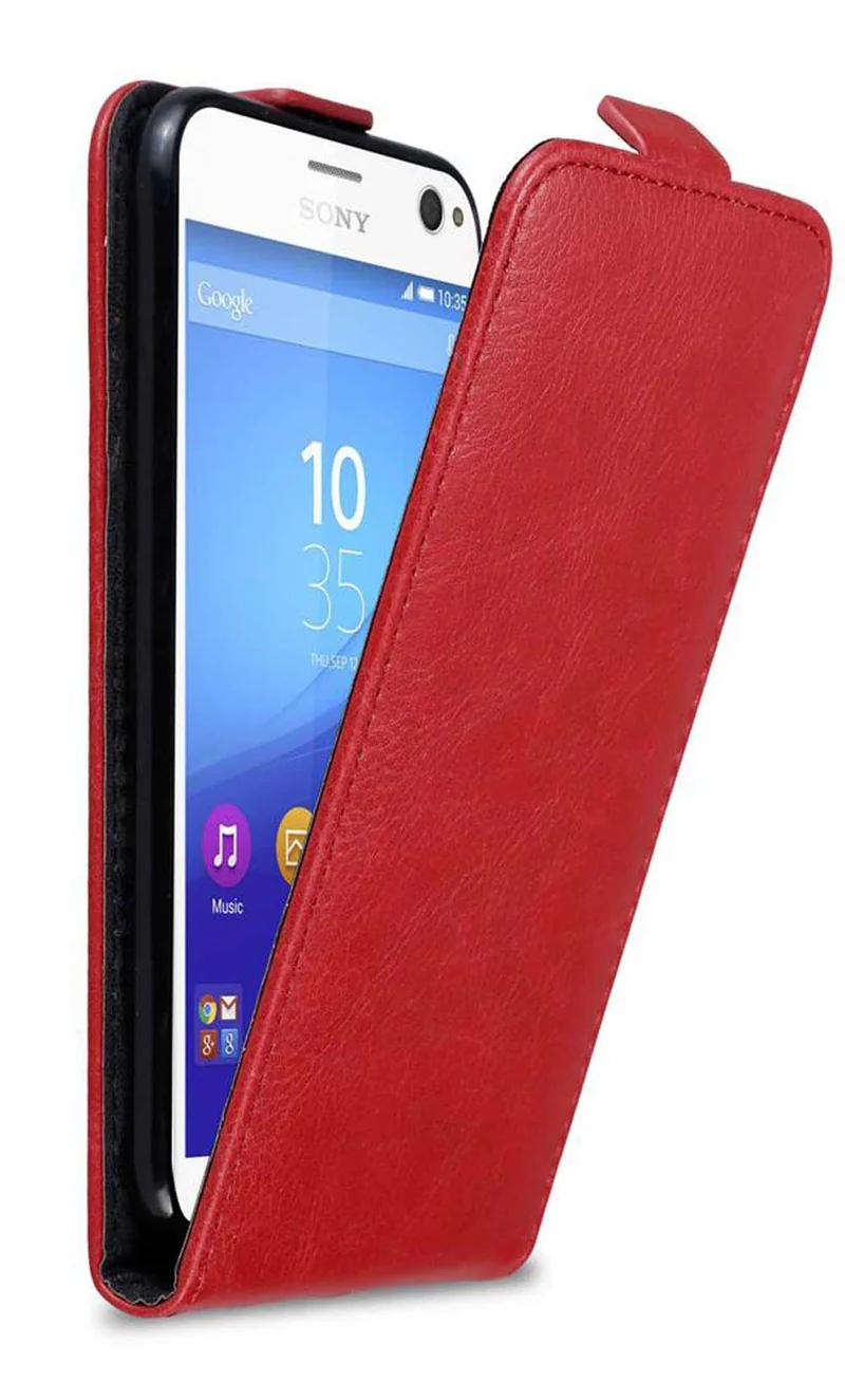 Cadorabo Hülle kompatibel mit Sony Xperia C4 Schutzhülle im Flip Design mit Magnetverschluss