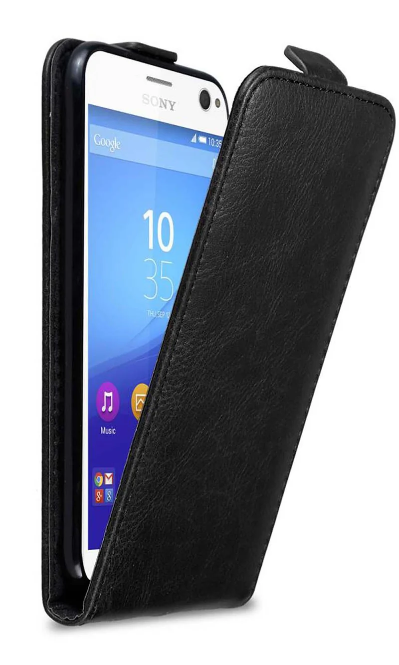 Cadorabo Hülle kompatibel mit Sony Xperia C4 Schutzhülle im Flip Design mit Magnetverschluss