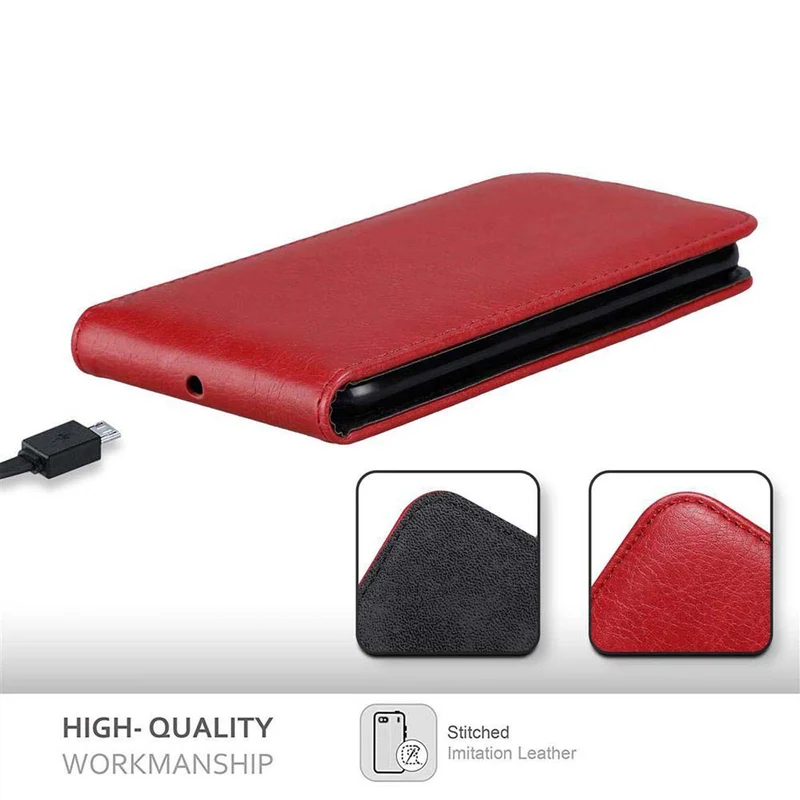 Cadorabo Hülle kompatibel mit Sony Xperia C4 Schutzhülle im Flip Design mit Magnetverschluss