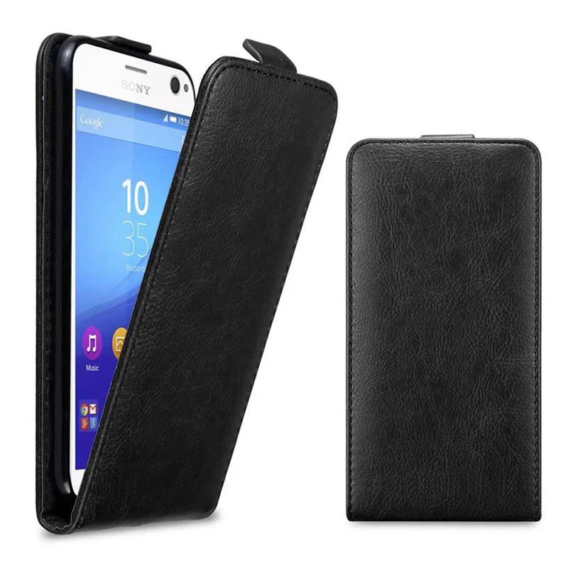 Cadorabo Hülle kompatibel mit Sony Xperia C4 Schutzhülle im Flip Design mit Magnetverschluss