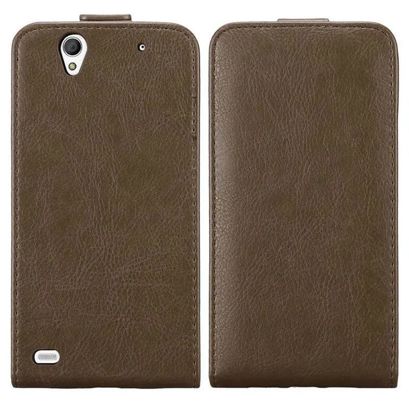 Cadorabo Hülle kompatibel mit Sony Xperia C4 Schutzhülle im Flip Design mit Magnetverschluss