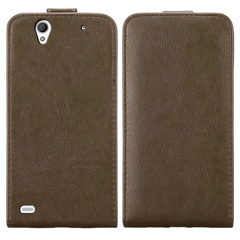 Cadorabo Hülle kompatibel mit Sony Xperia C4 Schutzhülle im Flip Design mit Magnetverschluss