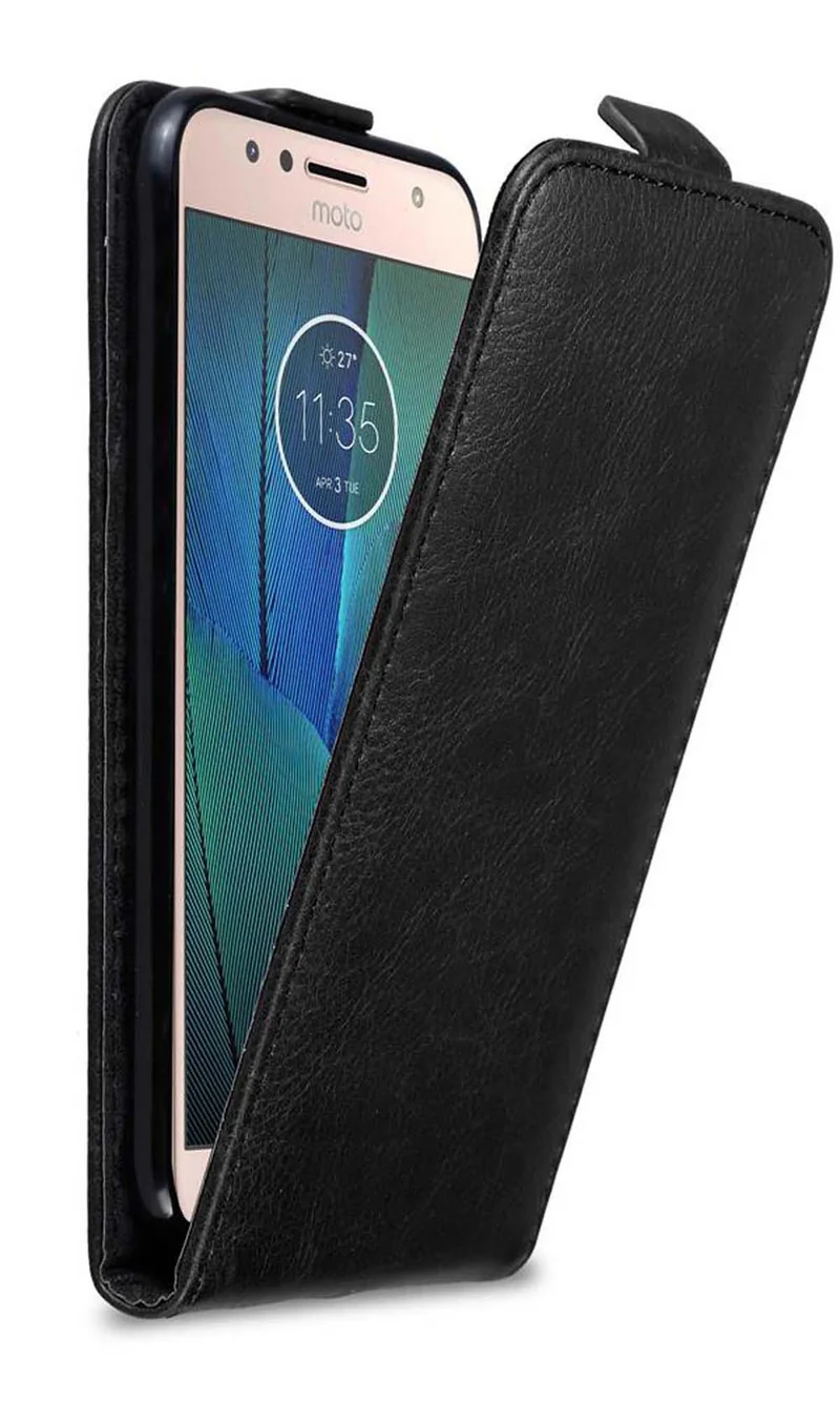 Cadorabo Hülle kompatibel mit Motorola MOTO G5S PLUS Schutzhülle im Flip Design mit Magnetverschluss