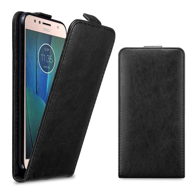 Cadorabo Hülle kompatibel mit Motorola MOTO G5S PLUS Schutzhülle im Flip Design mit Magnetverschluss