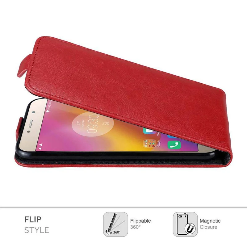 Cadorabo Hülle kompatibel mit Lenovo P2 Schutzhülle im Flip Design mit Magnetverschluss
