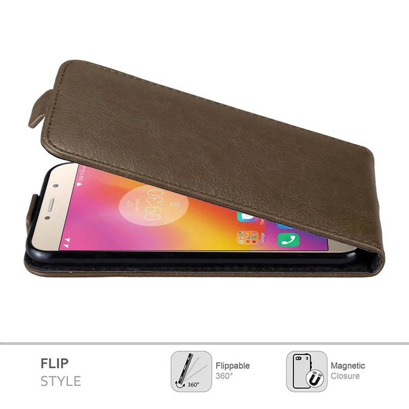Cadorabo Hülle kompatibel mit Lenovo P2 Schutzhülle im Flip Design mit Magnetverschluss