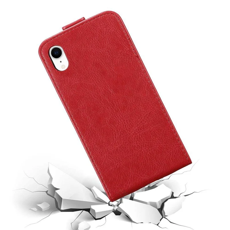 Cadorabo Hülle kompatibel mit Apple iPhone XR Schutzhülle im Flip Design mit Magnetverschluss