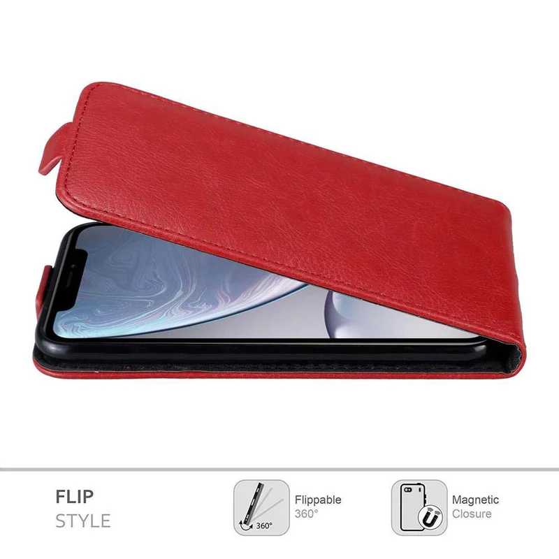 Cadorabo Hülle kompatibel mit Apple iPhone XR Schutzhülle im Flip Design mit Magnetverschluss