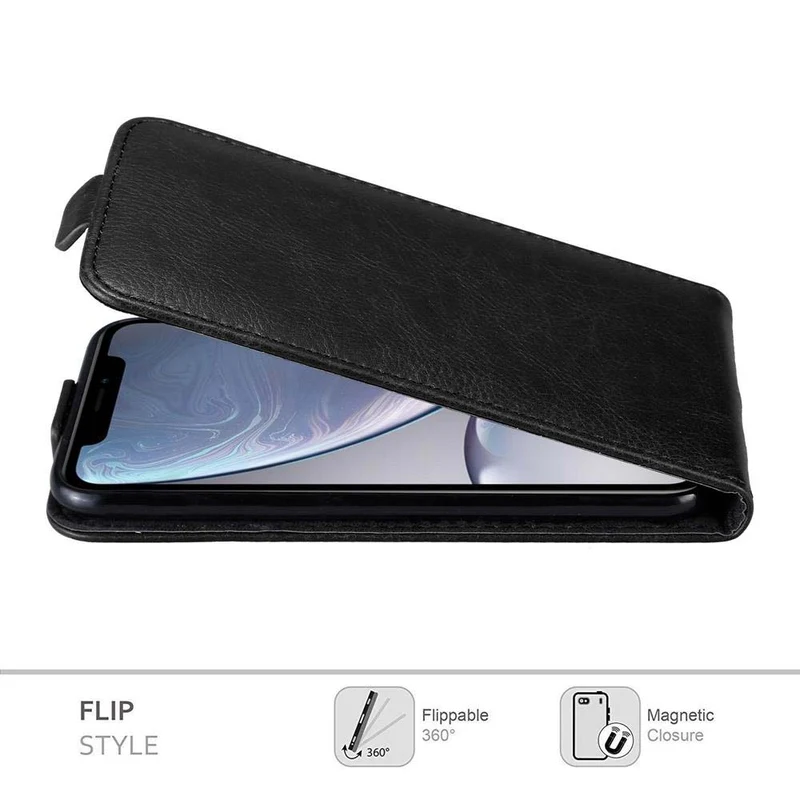 Cadorabo Hülle kompatibel mit Apple iPhone XR Schutzhülle im Flip Design mit Magnetverschluss