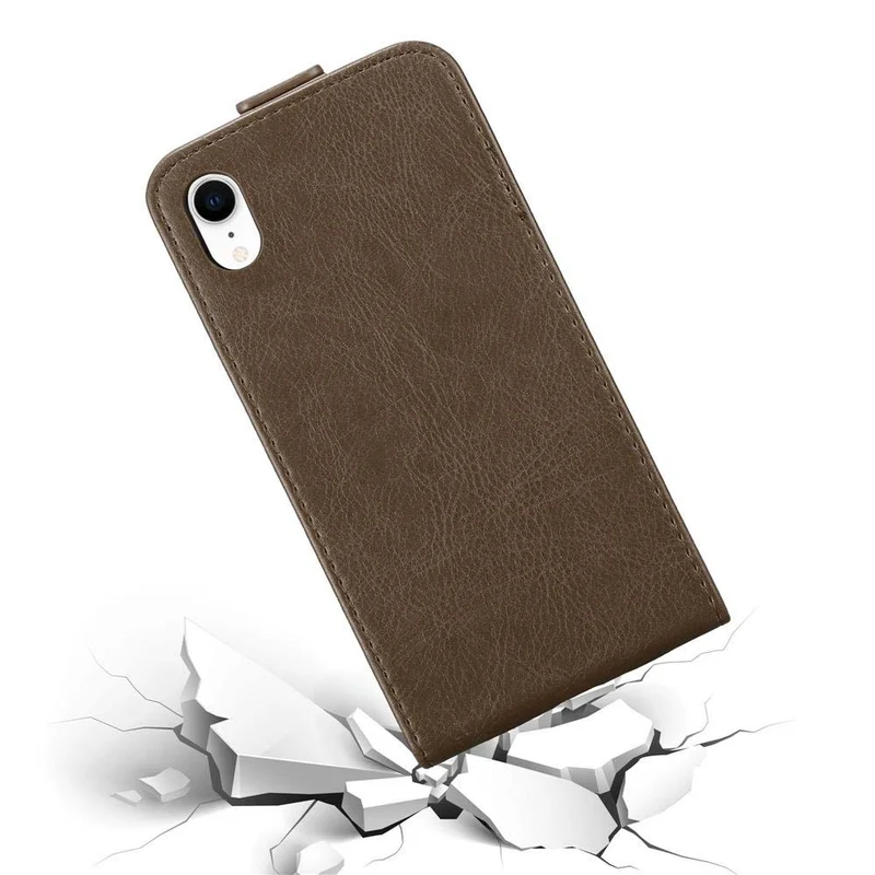 Cadorabo Hülle kompatibel mit Apple iPhone XR Schutzhülle im Flip Design mit Magnetverschluss