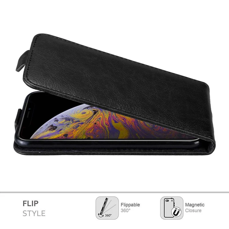 Cadorabo Hülle kompatibel mit Apple iPhone XS MAX Schutzhülle im Flip Design mit Magnetverschluss
