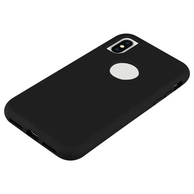 Cadorabo Hülle kompatibel mit Apple iPhone X / XS Hybrid Schutzhülle mit TPU Silikon Innenseite und 2teiliger Kunststoff Außenseite