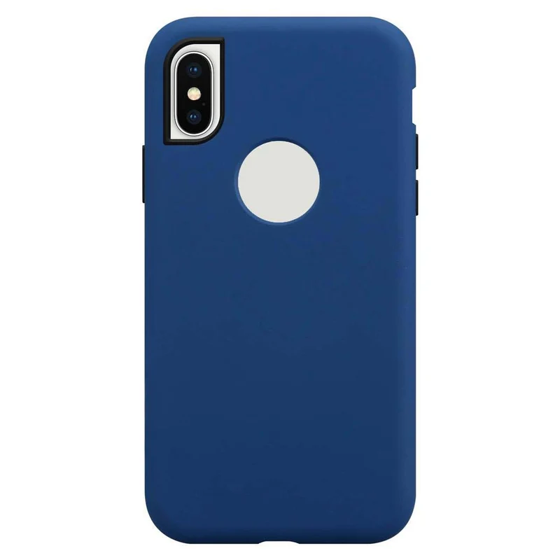 Cadorabo Hülle kompatibel mit Apple iPhone X / XS Hybrid Schutzhülle mit TPU Silikon Innenseite und 2teiliger Kunststoff Außenseite