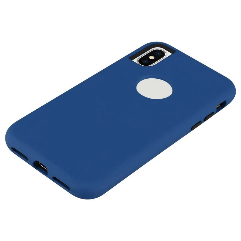 Cadorabo Hülle kompatibel mit Apple iPhone X / XS Hybrid Schutzhülle mit TPU Silikon Innenseite und 2teiliger Kunststoff Außenseite