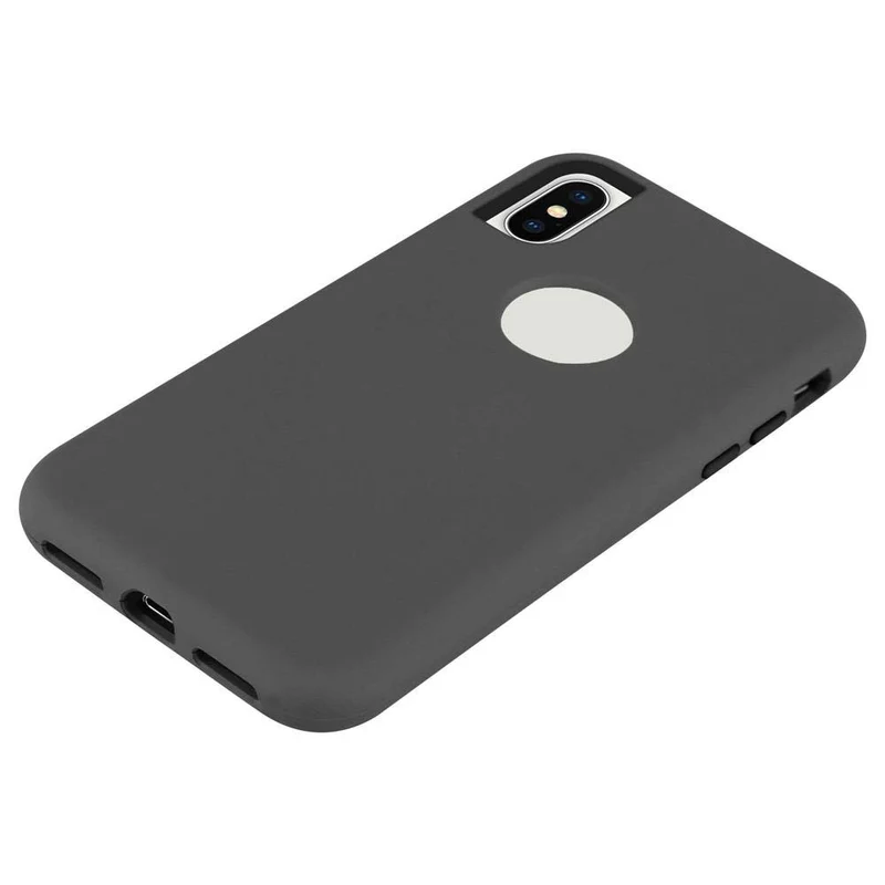 Cadorabo Hülle kompatibel mit Apple iPhone X / XS Hybrid Schutzhülle mit TPU Silikon Innenseite und 2teiliger Kunststoff Außenseite