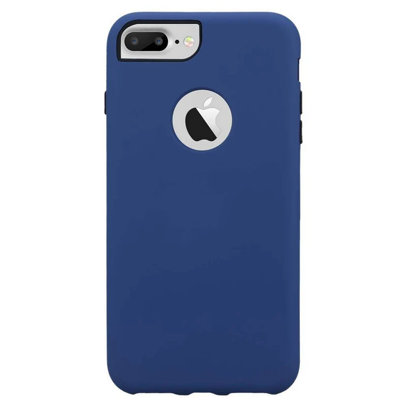 Cadorabo Hülle kompatibel mit Apple iPhone 7 PLUS / 7S PLUS / 8 PLUS Hybrid Schutzhülle mit TPU Silikon Innenseite und 2teiliger Kunststoff Außenseite