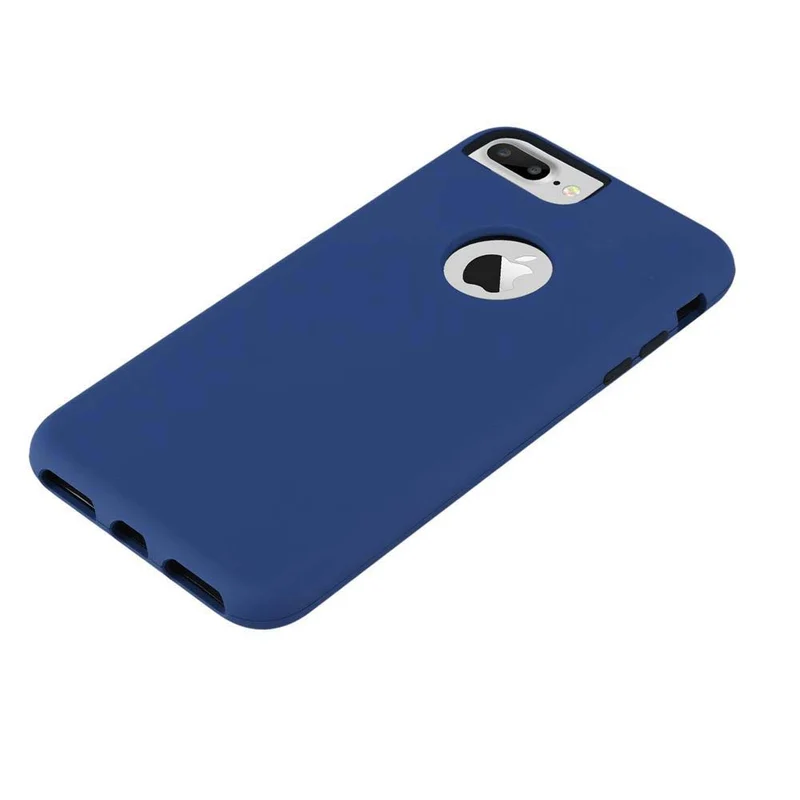 Cadorabo Hülle kompatibel mit Apple iPhone 7 PLUS / 7S PLUS / 8 PLUS Hybrid Schutzhülle mit TPU Silikon Innenseite und 2teiliger Kunststoff Außenseite