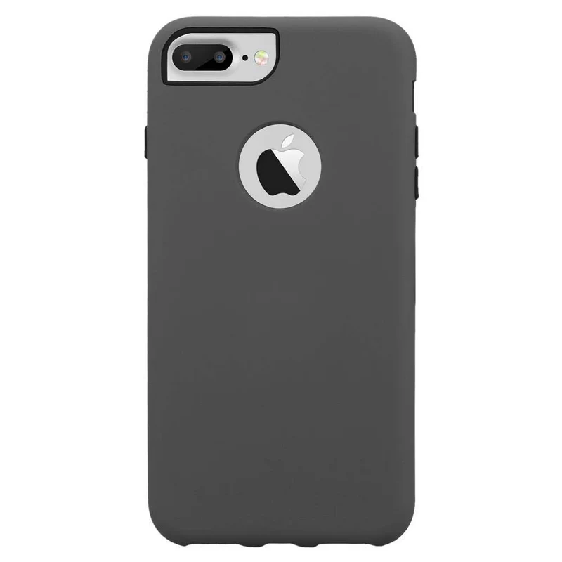 Cadorabo Hülle kompatibel mit Apple iPhone 7 PLUS / 7S PLUS / 8 PLUS Hybrid Schutzhülle mit TPU Silikon Innenseite und 2teiliger Kunststoff Außenseite