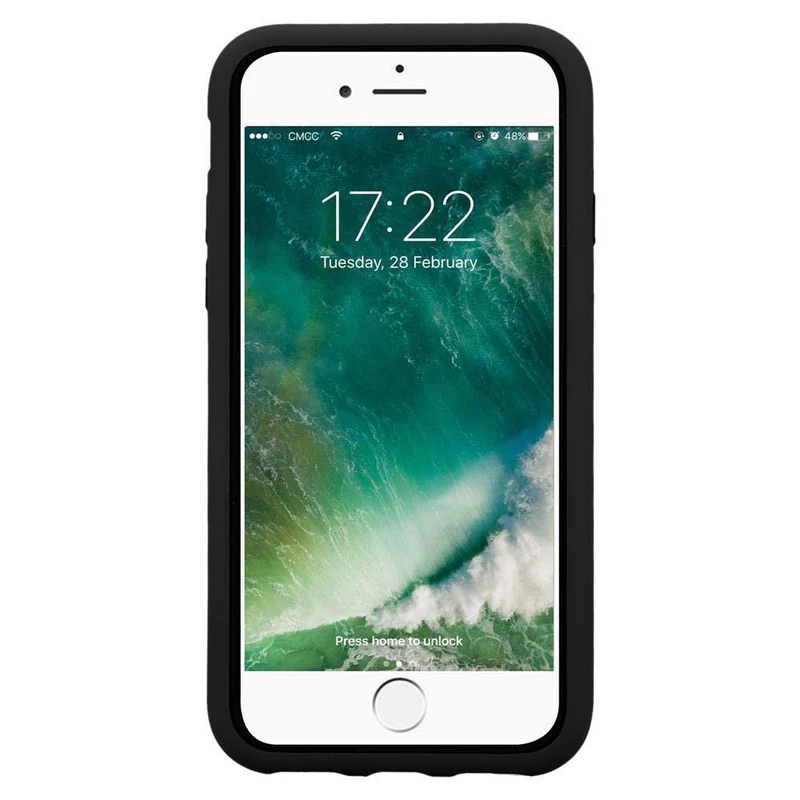 Cadorabo Hülle kompatibel mit Apple iPhone 7 / 7S / 8 / SE 2020 Hybrid Schutzhülle mit TPU Silikon Innenseite und 2teiliger Kunststoff Außenseite