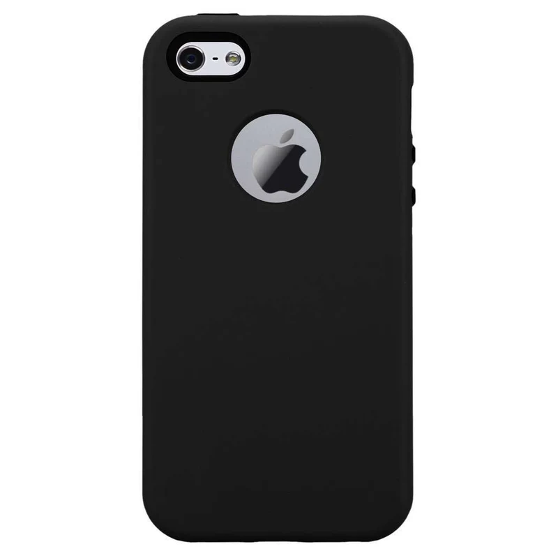 Cadorabo Hülle kompatibel mit Apple iPhone 5 / 5S / SE 2016 Hybrid Schutzhülle mit TPU Silikon Innenseite und 2teiliger Kunststoff Außenseite
