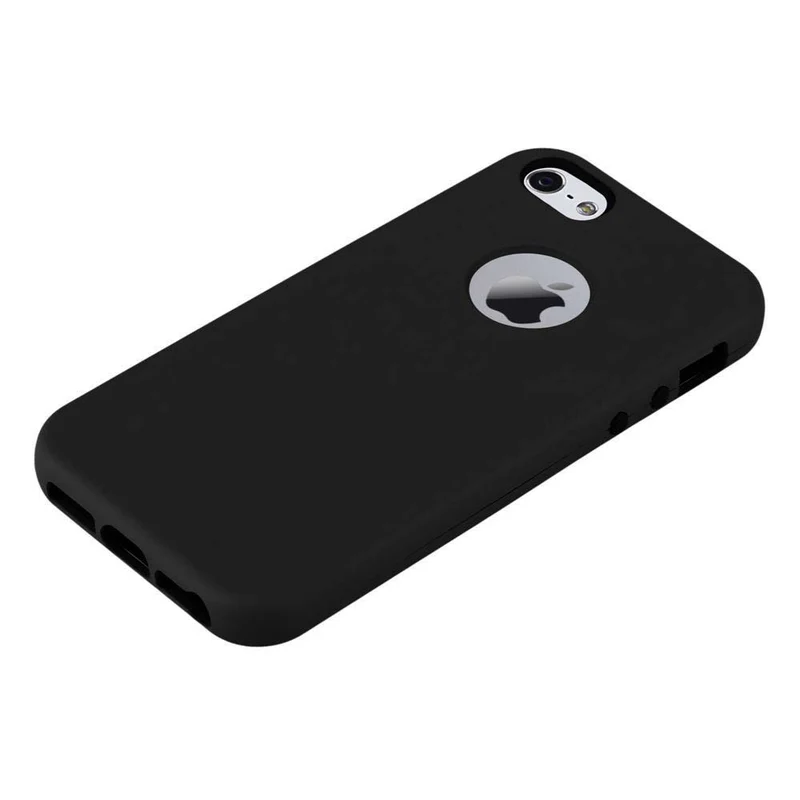Cadorabo Hülle kompatibel mit Apple iPhone 5 / 5S / SE 2016 Hybrid Schutzhülle mit TPU Silikon Innenseite und 2teiliger Kunststoff Außenseite
