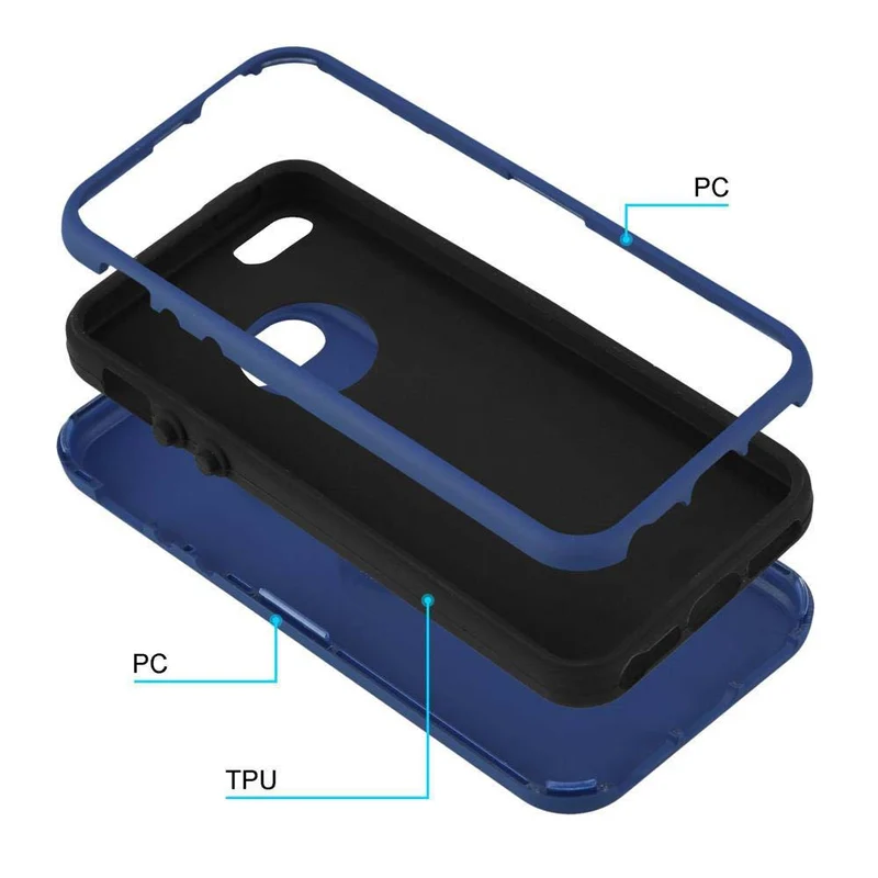 Cadorabo Hülle kompatibel mit Apple iPhone 5 / 5S / SE 2016 Hybrid Schutzhülle mit TPU Silikon Innenseite und 2teiliger Kunststoff Außenseite