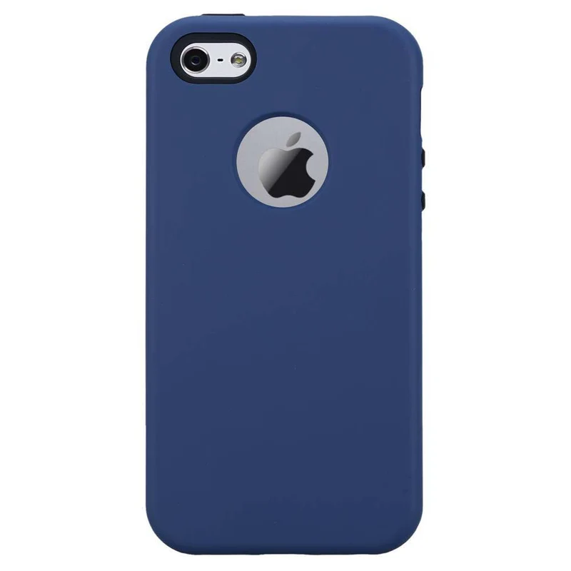 Cadorabo Hülle kompatibel mit Apple iPhone 5 / 5S / SE 2016 Hybrid Schutzhülle mit TPU Silikon Innenseite und 2teiliger Kunststoff Außenseite