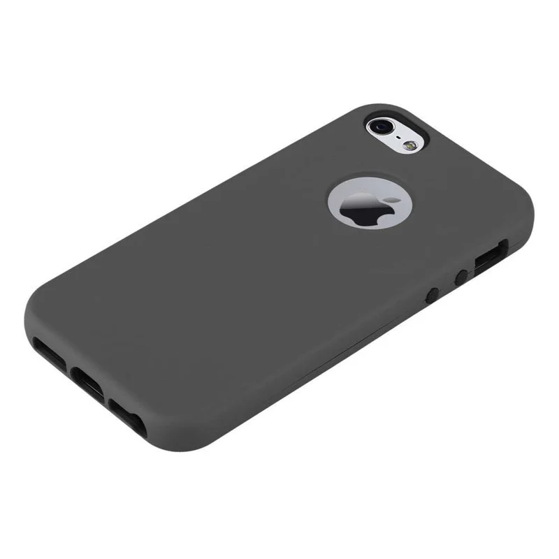Cadorabo Hülle kompatibel mit Apple iPhone 5 / 5S / SE 2016 Hybrid Schutzhülle mit TPU Silikon Innenseite und 2teiliger Kunststoff Außenseite