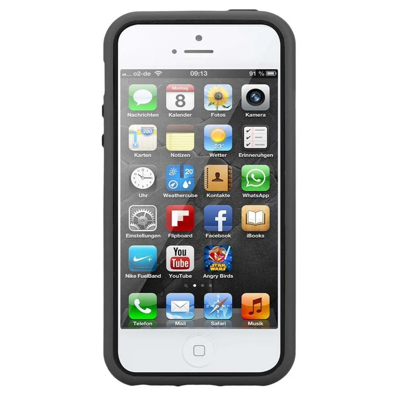 Cadorabo Hülle kompatibel mit Apple iPhone 5 / 5S / SE 2016 Hybrid Schutzhülle mit TPU Silikon Innenseite und 2teiliger Kunststoff Außenseite