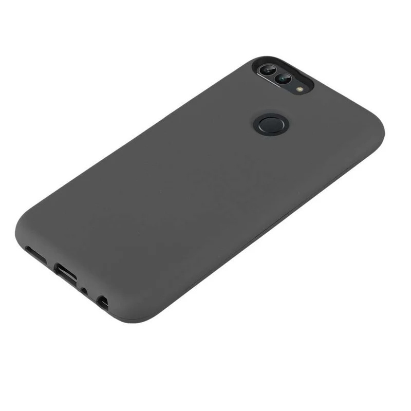 Cadorabo Hülle kompatibel mit Huawei P SMART 2018 / Enjoy 7S Hybrid Schutzhülle mit TPU Silikon Innenseite und 2teiliger Kunststoff Außenseite