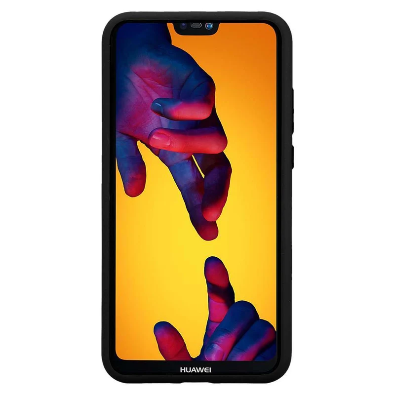 Cadorabo Hülle kompatibel mit Huawei P20 LITE 2018 / NOVA 3E Hybrid Schutzhülle mit TPU Silikon Innenseite und 2teiliger Kunststoff Außenseite