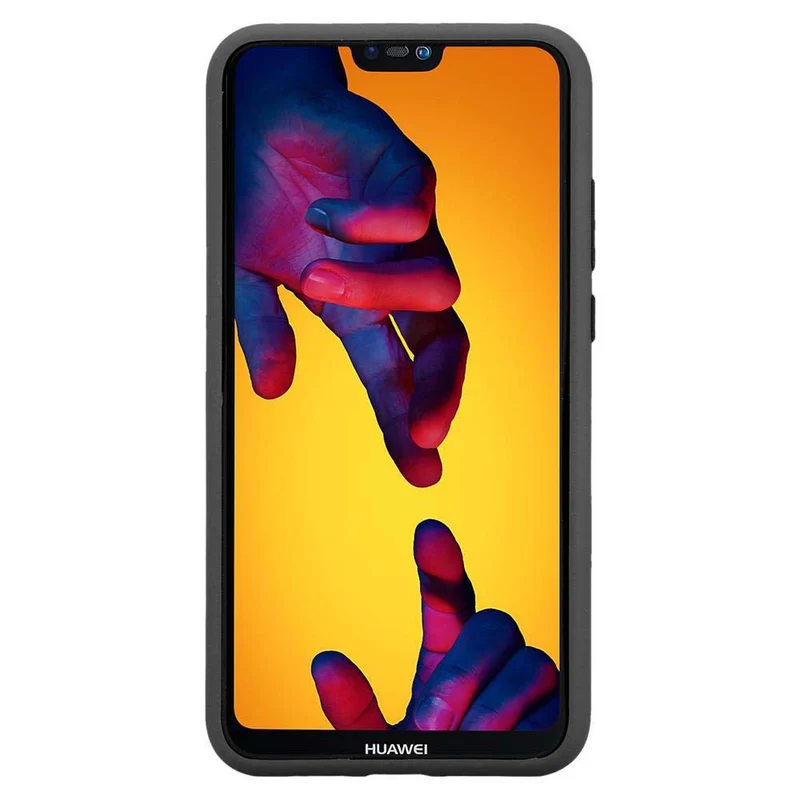 Cadorabo Hülle kompatibel mit Huawei P20 LITE 2018 / NOVA 3E Hybrid Schutzhülle mit TPU Silikon Innenseite und 2teiliger Kunststoff Außenseite