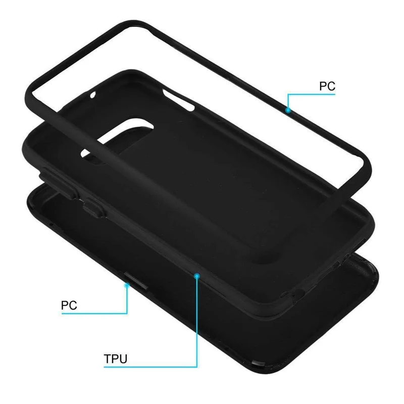 Cadorabo Hülle kompatibel mit Samsung Galaxy S10e Hybrid Schutzhülle mit TPU Silikon Innenseite und 2teiliger Kunststoff Außenseite