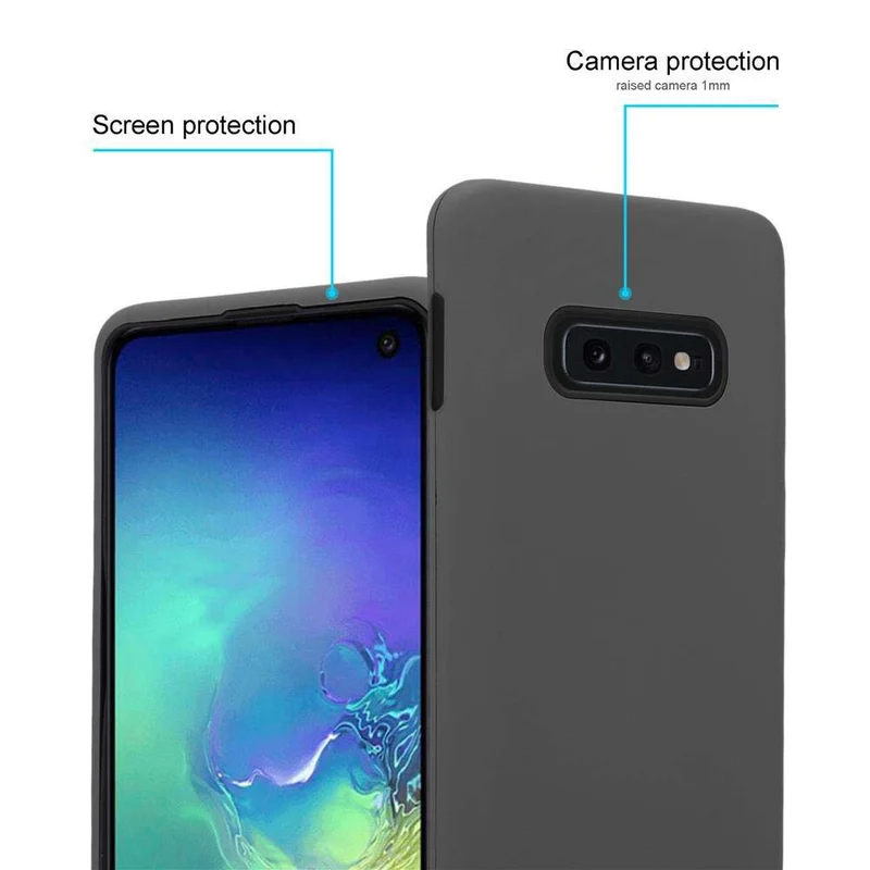 Cadorabo Hülle kompatibel mit Samsung Galaxy S10e Hybrid Schutzhülle mit TPU Silikon Innenseite und 2teiliger Kunststoff Außenseite
