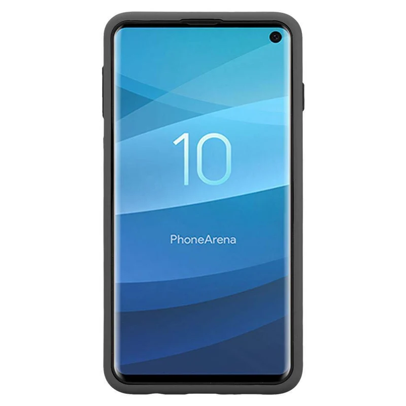 Cadorabo Hülle kompatibel mit Samsung Galaxy S10 PLUS Hybrid Schutzhülle mit TPU Silikon Innenseite und 2teiliger Kunststoff Außenseite