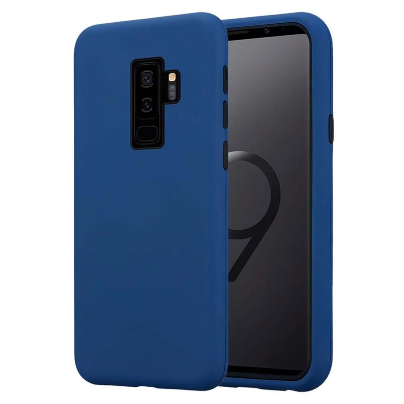 Cadorabo Hülle kompatibel mit Samsung Galaxy S9 PLUS Hybrid Schutzhülle mit TPU Silikon Innenseite und 2teiliger Kunststoff Außenseite