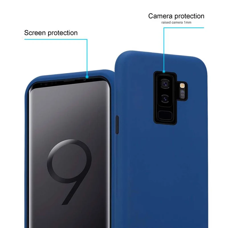 Cadorabo Hülle kompatibel mit Samsung Galaxy S9 PLUS Hybrid Schutzhülle mit TPU Silikon Innenseite und 2teiliger Kunststoff Außenseite