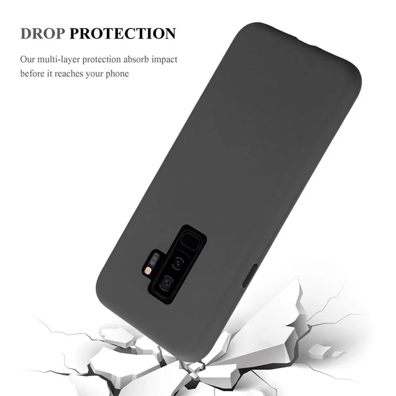 Cadorabo Hülle kompatibel mit Samsung Galaxy S9 PLUS Hybrid Schutzhülle mit TPU Silikon Innenseite und 2teiliger Kunststoff Außenseite