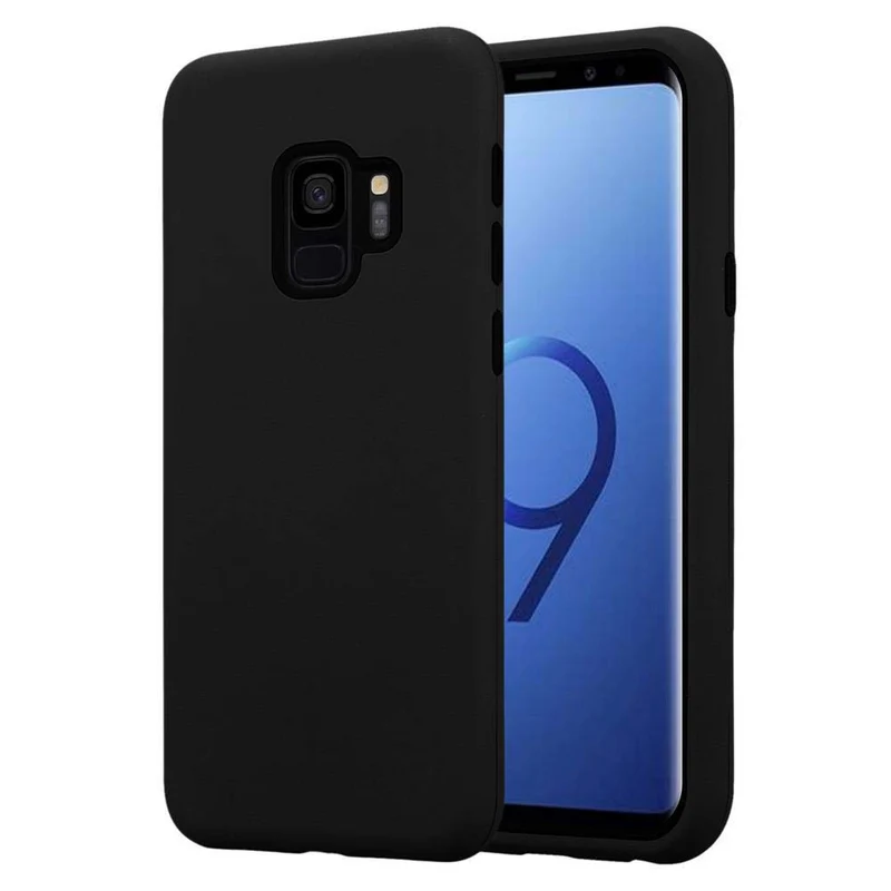 Cadorabo Hülle kompatibel mit Samsung Galaxy S9 Hybrid Schutzhülle mit TPU Silikon Innenseite und 2teiliger Kunststoff Außenseite
